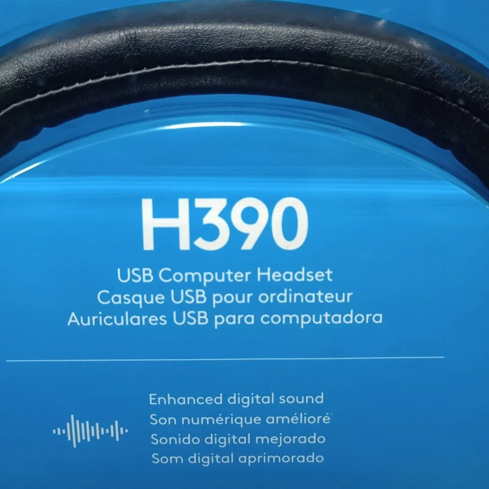 Logitech H390 Black Over the Ear‎ Headset Brand New Sealed